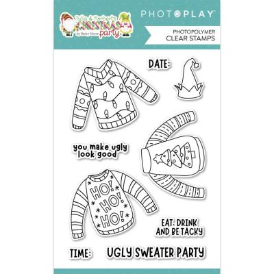 PhotoPlay Tulla & Norbert's Christmas Party Clear Stamps - Ugly Sweater